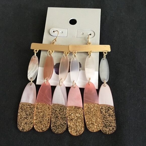 BP. Sparkle Resin Mobile Drop Earrings (G1) - Picture 1 of 5